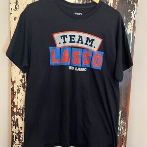 NWOT unisex Ted Lasso Team Lasso T-shirt. Size L.